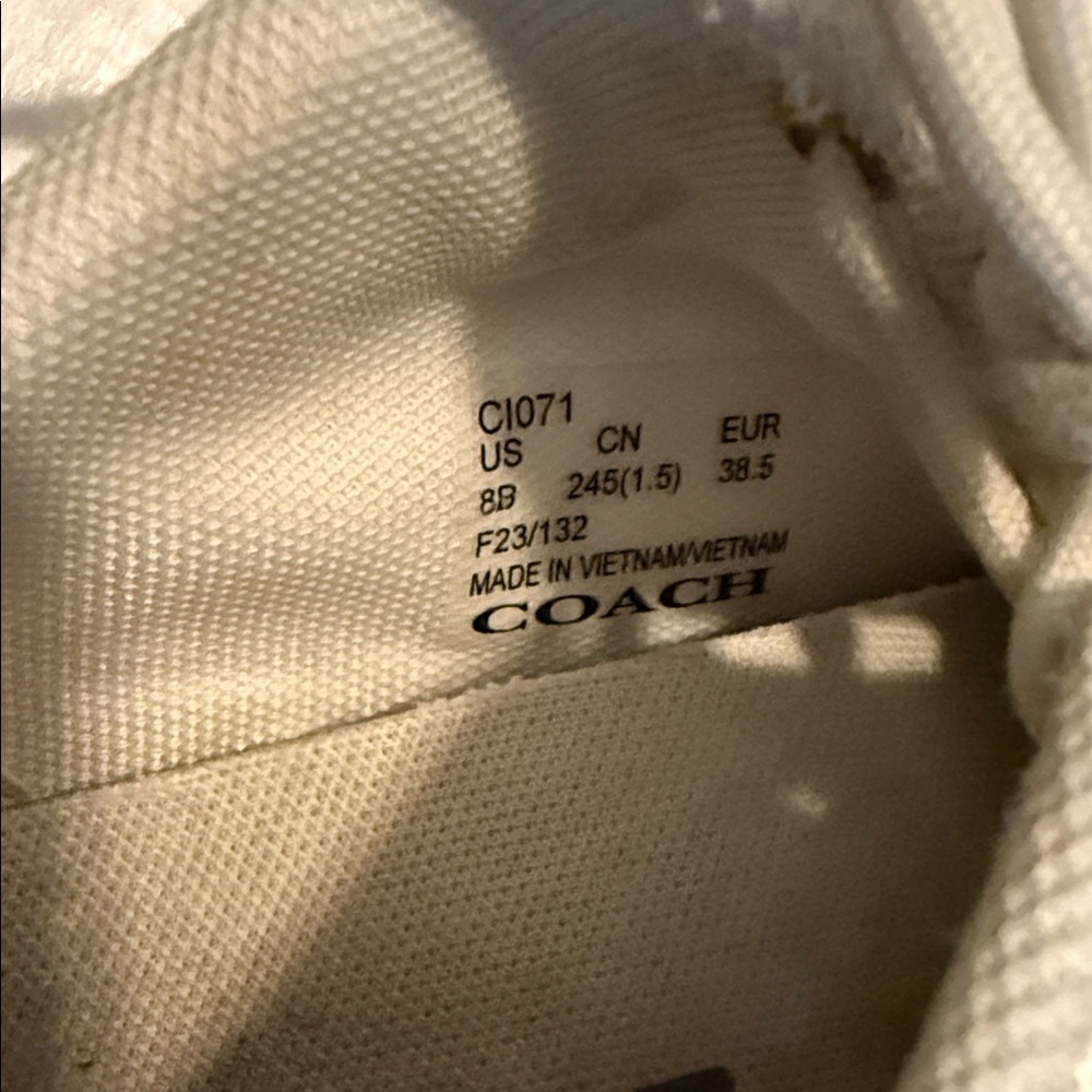 C275 Coach Tech Runner White Women's Sneakers in signature pattern - Picture 7 of 13